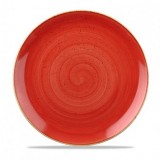 Тарелка мелкая 28,8 см, без борта, Stonecast, цвет Berry Red