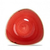 Салатник треугольный 0,37л d 18,5см, без борта, Stonecast, цвет Berry Red