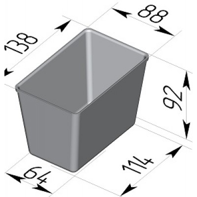 Форма хлебная 138х88х92 мм