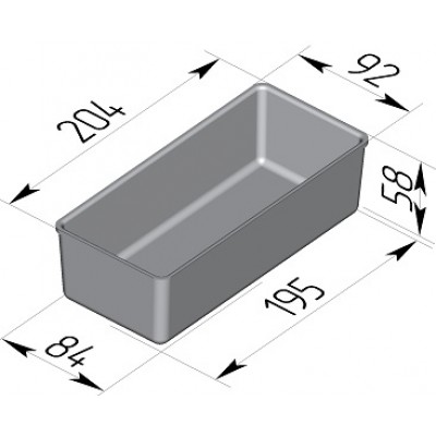 Форма хлебная № 14-1 (205х92х60 мм)