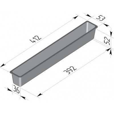 Форма для хлеба Тостерная (410х50х55 мм)