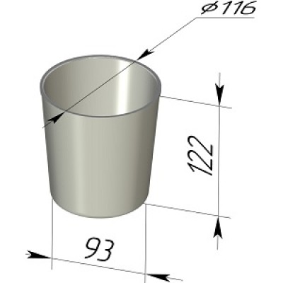 Форма хлебная круглая 116*93*122