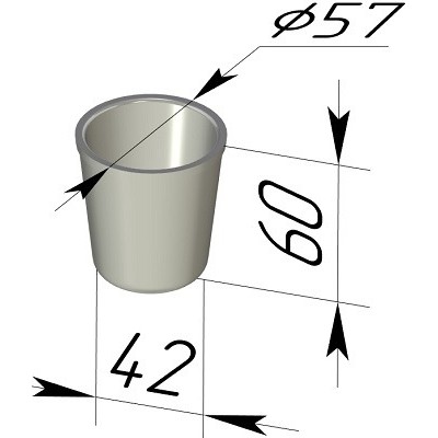 Форма хлебная круглая  57*42*60