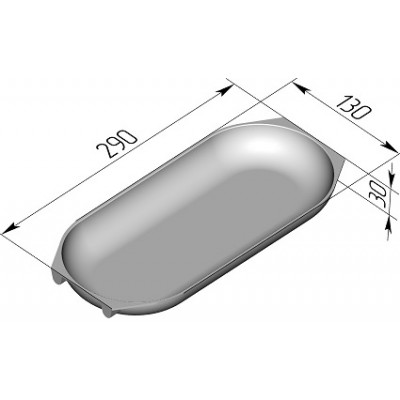 Форма хлебная "Батонница" (290х130х30 мм)