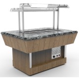 Прилавок холодильный (Шведский стол) Челябторгтехника RC42S, (каменная столешница) (на 3 GN1/1)