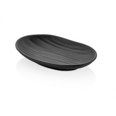 Сервировочная тарелка TERRA BLACK Elips Kulsan, 18,3x11,5 см, h 3 см