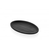 Сервировочная тарелка TERRA BLACK Oval  Külsan, 22,5x15 см, h 2 см
