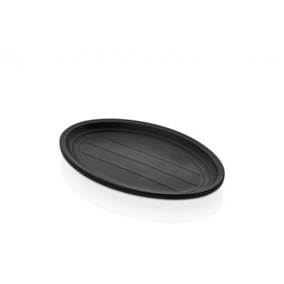 Сервировочная тарелка TERRA BLACK Oval  Kulsan, 22,5x15 см, h 2 см