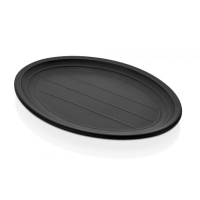 Сервировочная тарелка TERRA BLACK Oval  Kulsan, 32,5x24 см, h 2,6 см