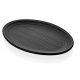 Сервировочная тарелка TERRA BLACK Oval  Külsan, 36x26,2 см, h 2,7 см