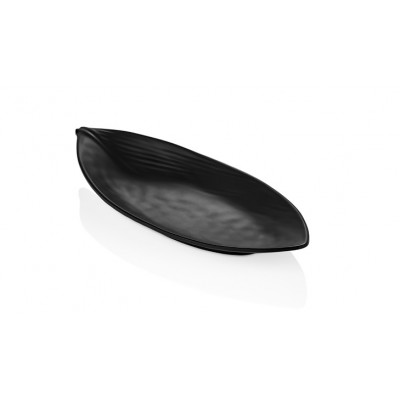 Сервировочная тарелка TERRA BLACK Leaf Kulsan, 36,5x15,5 см, h 4,6 см
