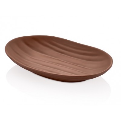 Сервировочная тарелка TERRA BROWN Elips Kulsan, 23,0x14,5 см,  h 3,8 см