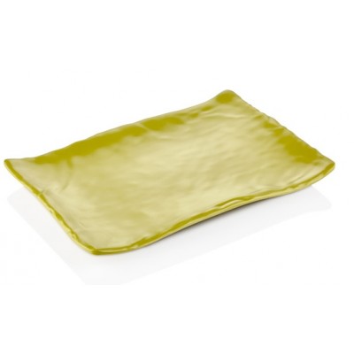 Тарелка сервировочная прямоугольная TERRA PIS. GREEN Kulsan,  34,1 × 23,6 см,  h 3,3 см