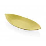 Сервировочная тарелка TERRA PIS. GREEN Leaf Külsan, 36,5x15,5 см, h 4,6 см