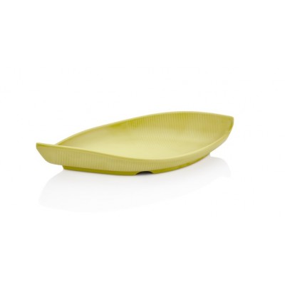 Сервировочная тарелка TERRA PIS. GREEN Gondola Kulsan, 28,6X12,7 см,  h 4,8 см