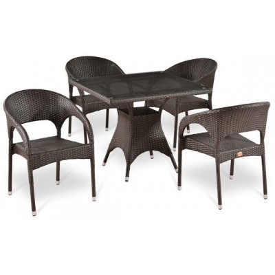 Комплект плетеной мебели T220BT/Y90C-W51 Brown 4Pcs