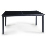 Плетеный стол T285A-W5-140x80 Black