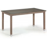 Плетеный стол T256B-W56-140x80 Light Brown