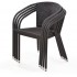 Плетеное кресло Y137B Dark brown