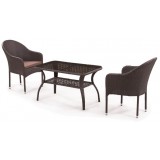 Комплект плетеной мебели ST20B/S20B-1 Brown 2Pcs