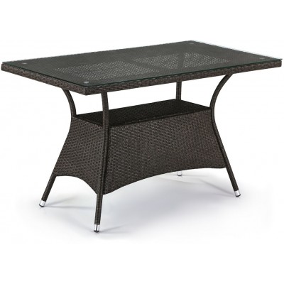 Плетеный стол T198D-W53-130x70 Brown