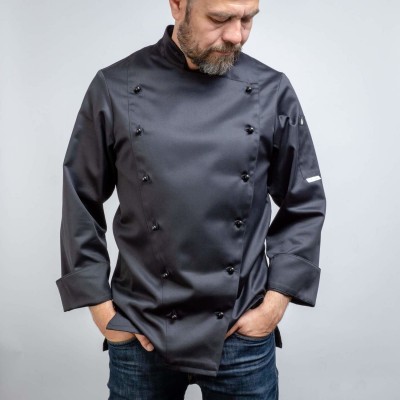 CHEF BLACK BY VASILY EMELYANENKO - КУРТКА ПОВАРСКАЯ МУЖСКАЯ