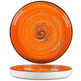  Тарелка с бортом Texture Orange Circular 23 см