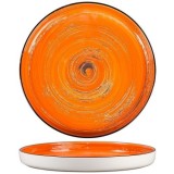  Тарелка с бортом Texture Orange Circular 28 см
