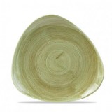 Тарелка мелкая треугольная 22,9 см, без борта, Stonecast, цвет Burnished Green