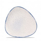 Тарелка мелкая треугольная 22,9 см, без борта, Stonecast, цвет Hints Indigo