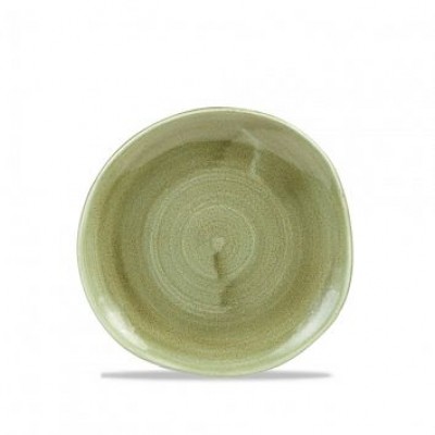 Тарелка мелкая "Волна" d18,6 см, без борта, Stonecast Patina Burnished Green