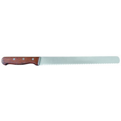 Нож кондитерский, 28 см, деревянная ручка