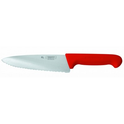 Нож «Pro-Line» 25 см, ручка пластиковая красная, волнистое лезвие