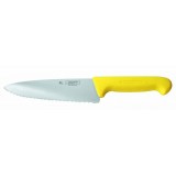 Нож «Pro-Line» 25 см, ручка пластиковая желтая, волнистое лезвие