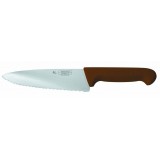 Нож «Pro-Line» 20 см, ручка пластиковая коричневая, волнистое лезвие