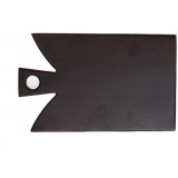 Доска для подачи черная, 40*25*1,9 см, прессованный бамбуковый уголь
