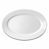 Banquet Тарелка овальная плоская, 32*22 см, фарфор