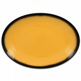 Блюдо овальное 26 cм, желтый цвет, серия LEA