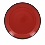 Тарелка круглая, 27см (красный цвет)