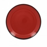 Тарелка круглая, 21см (красный цвет)